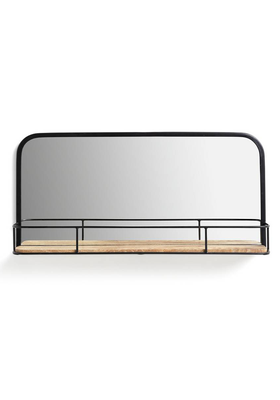 Rectangular Wall Mirror With Shelf