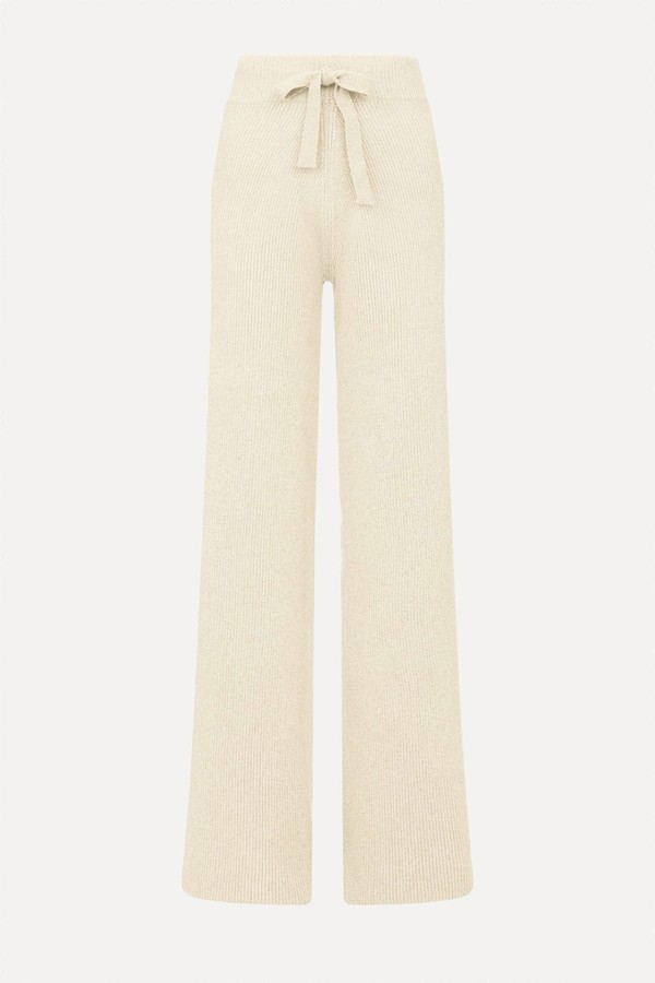 Como Cashmere Ribbed Trousers from My Cashmere
