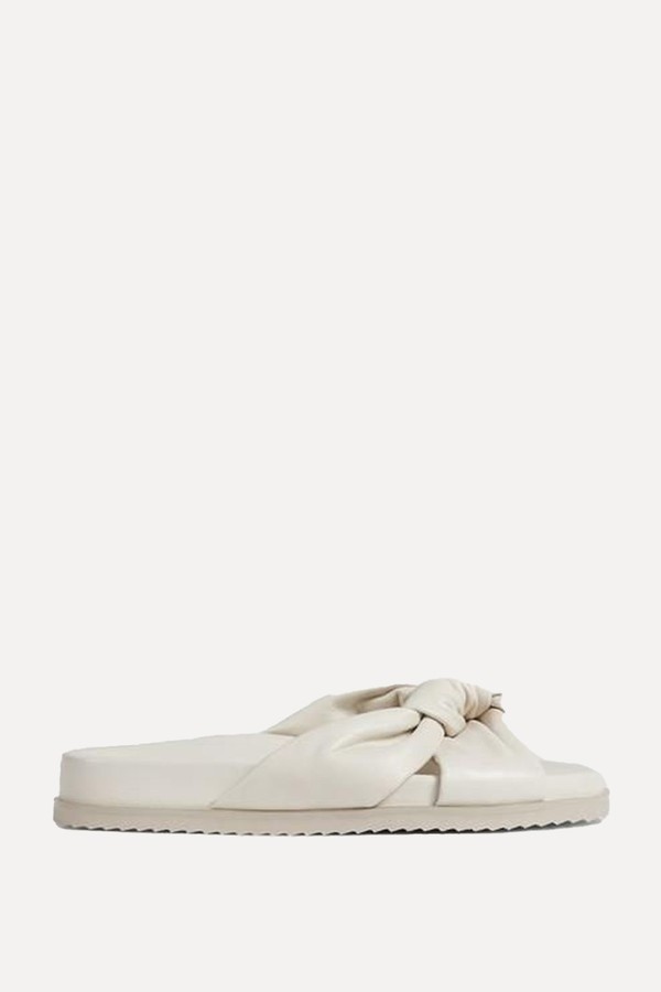 Valencia Cream Leather Sliders  from LK Bennett