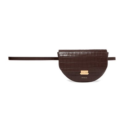 Croc-Effect Leather Belt Bag from Wandler