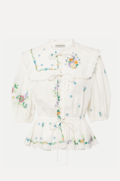 Willa Embroidered Blouse  from Alémais 