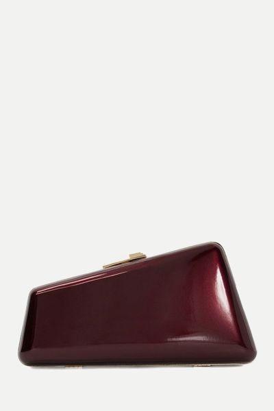 Patent Finish Clutch Bag from Dune