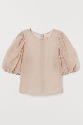 Airy Balloon-Sleeved Blouse from H&M