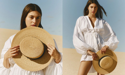The Boater Hat, £116 | Vanessa Sposi 