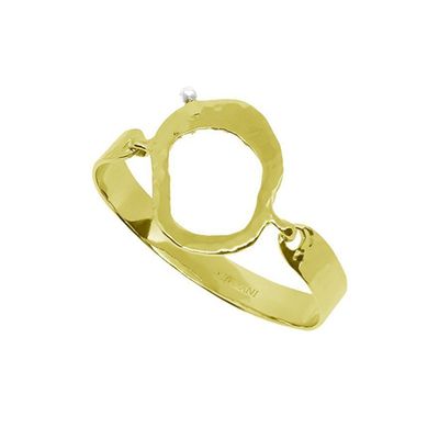 Gold & White Pearl Riviera Bangle from Murkani Jewellery