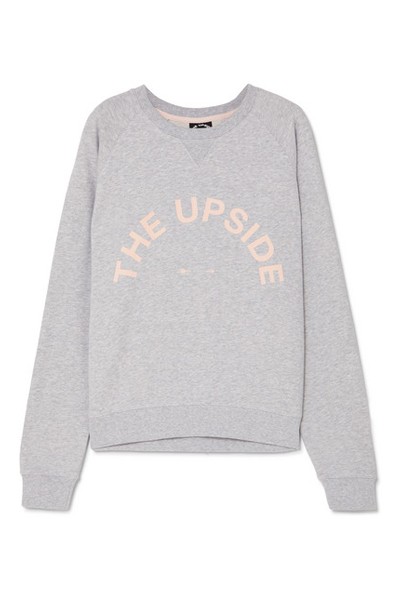 Bondi Appliquéd French Cotton-Terry Sweatshirt from The Upside