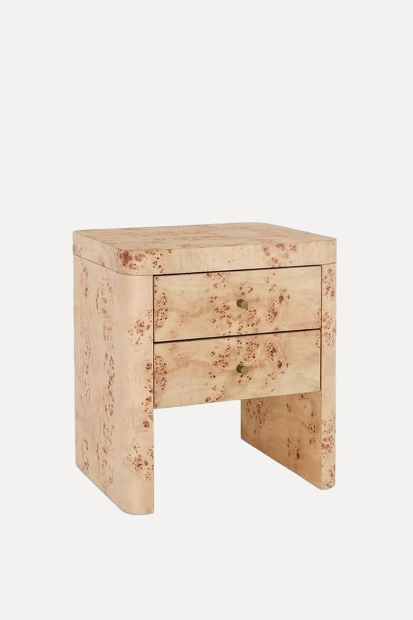 Burl 2 Drawer Bedside Table from John Lewis