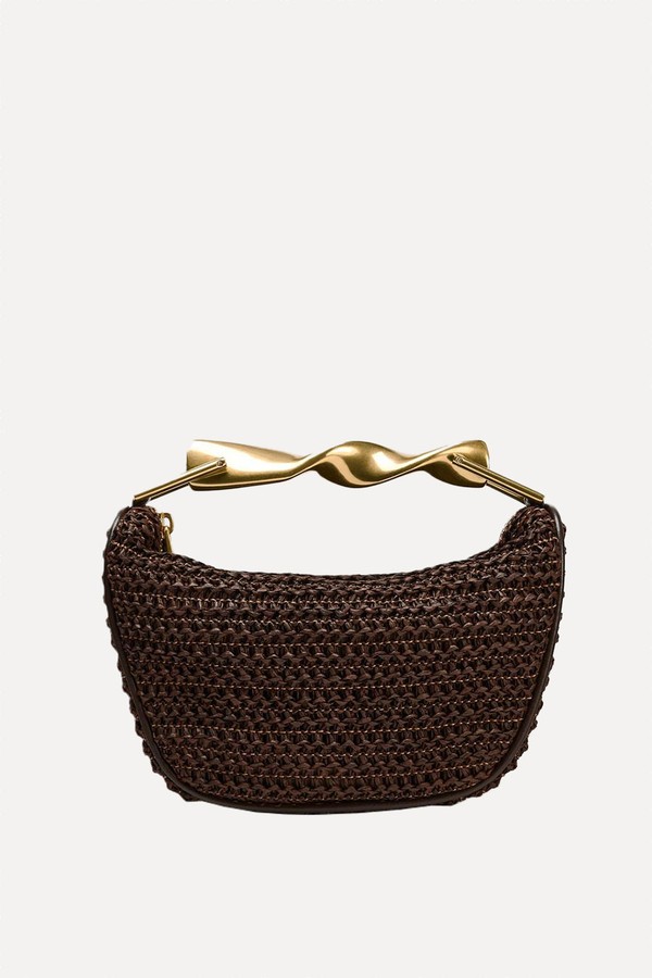Mini Bag With Metal Handle from Zara