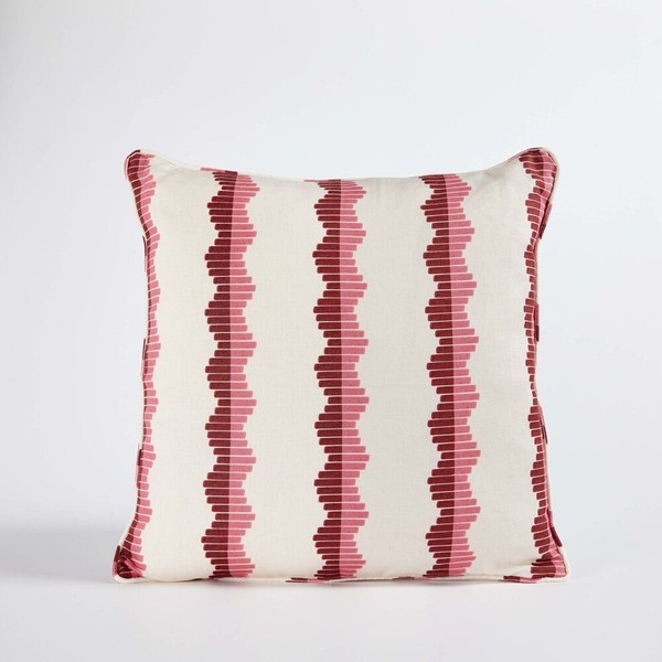 Crinkle Maroon & Pink Cushion