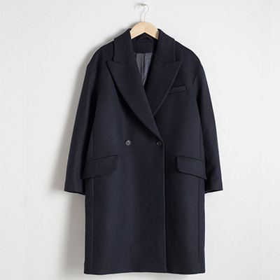 Wool Blend Straight Coat from & Other Stories