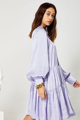 Lavender Glaze Tiered Dress