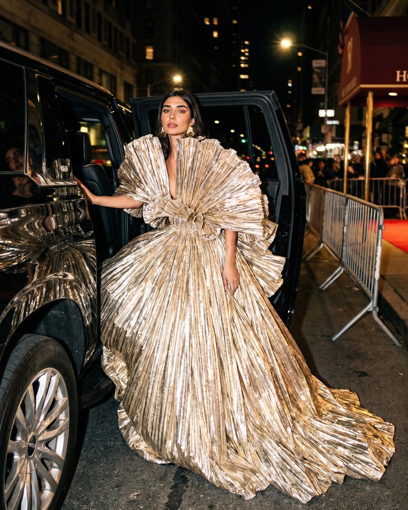 Met Gala ready ✨

Dress - @valentinocouture 
Earrings - @tamenewyork 
Sunglasses - @ysl