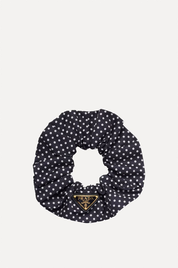 Re-Nylon Polka-Dot Scrunchie from Prada