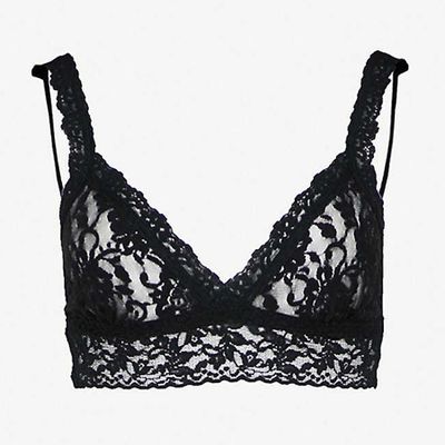 Signature Lace Triangle Bra in Black from Hanky Panky