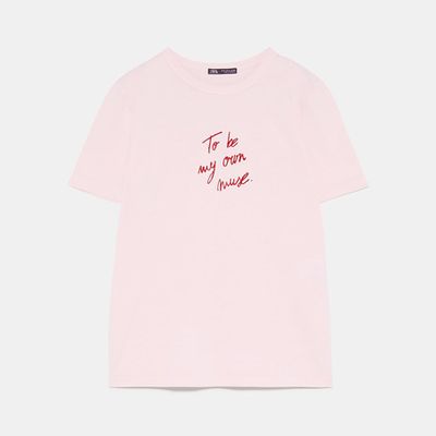 Slogan T-Shirt from Zara
