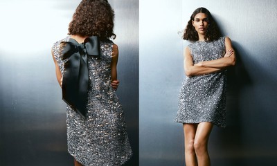 Sequined Tie-Back Dress from H&M