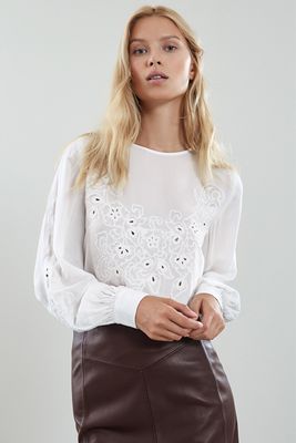 Floral Embroidered Blouse from Pansy
