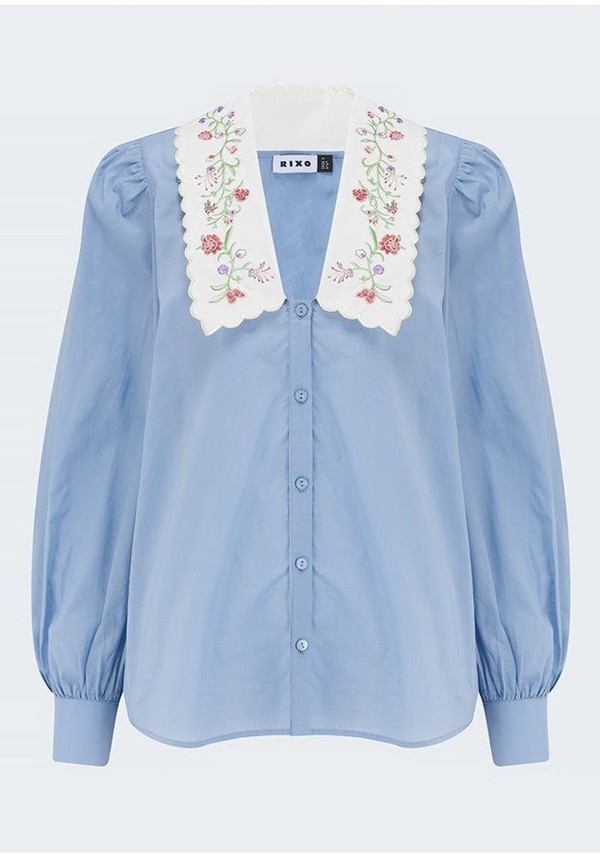 Lila Blouse In Cornflower from Rixo