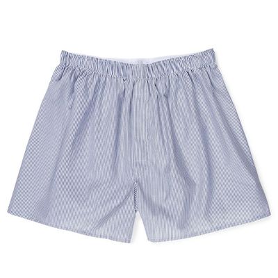 Men's Cotton Poplin Boxer Shorts from Sunspel