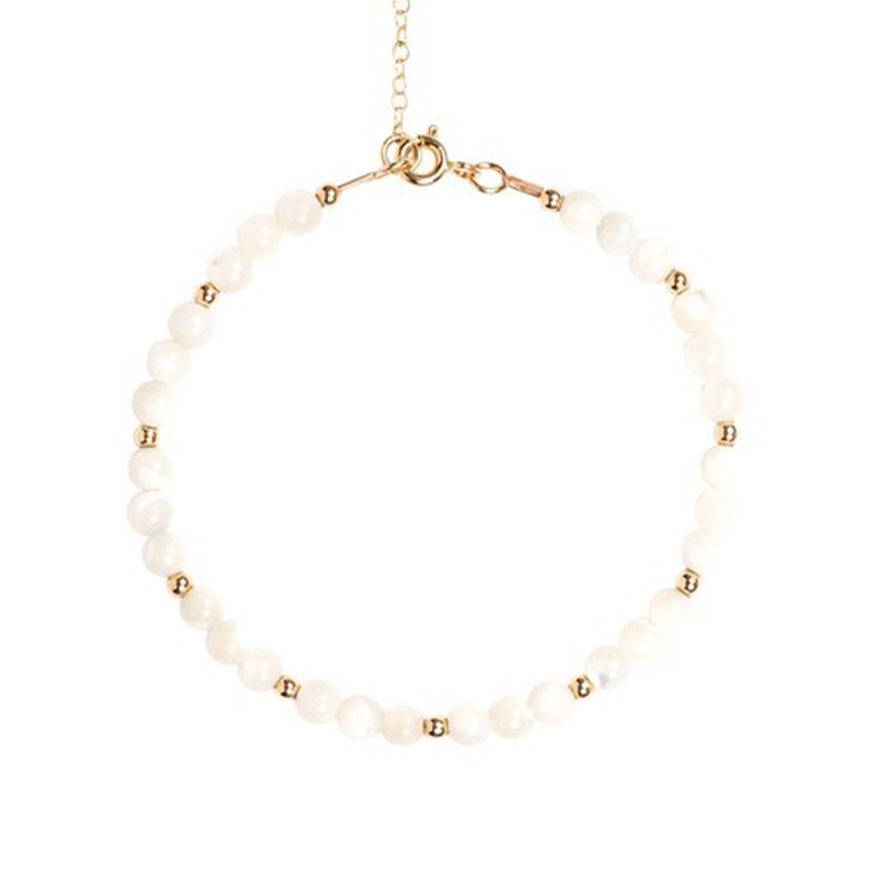 Bubble Bead Strand Anklet from Aurum & Grey