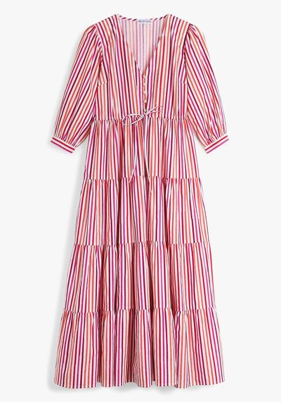 Candy Stripe Maria Dress from Pink City Prints