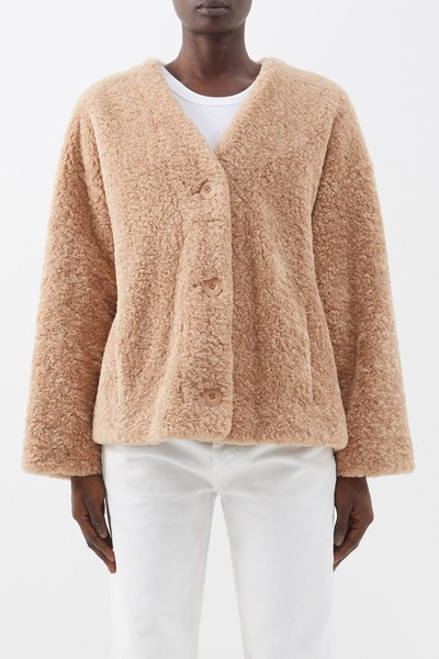 Rosie Cropped Faux-Shearling Jacket from Stand Studio