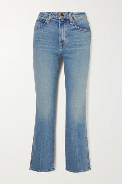 Vivian Cropped High-Rise Bootcut Jeans from Khaite