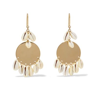 Gold-Tone And Shell Earrings from Isabel Marant