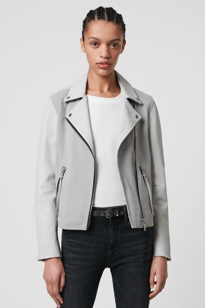 Dalby Mix Leather Biker Jacket