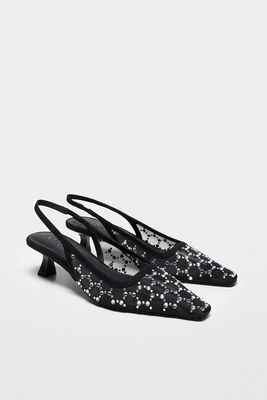 Glitter High-Heeled Shoe from Mango