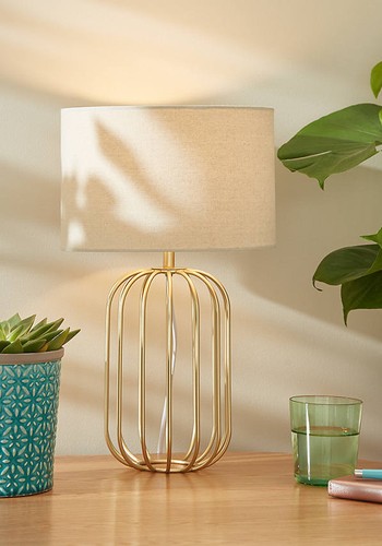 Wire Frame Table Lamp