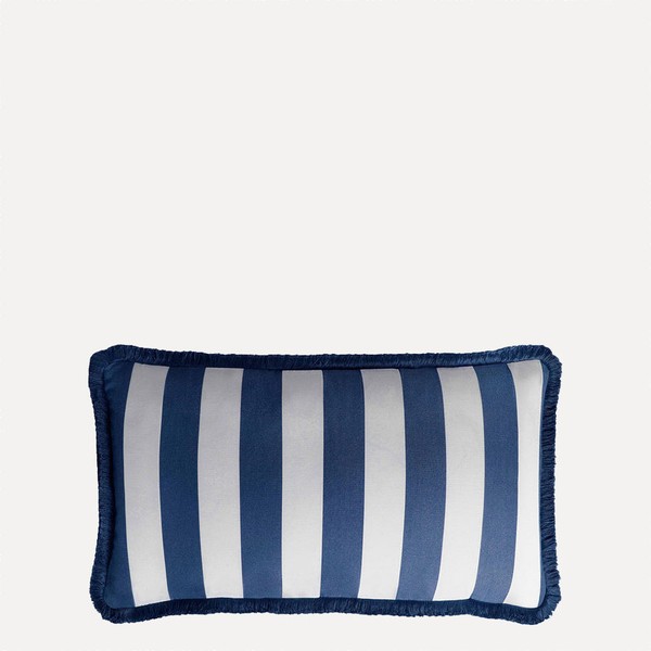 Striped Happy Pillow Outdoor  from Lo Decor