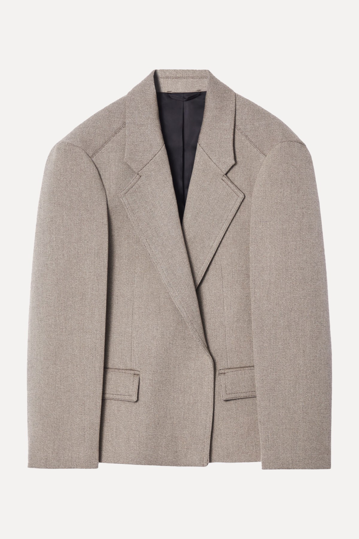 Oversized Exaggerated-Shoulder Blazer from COS