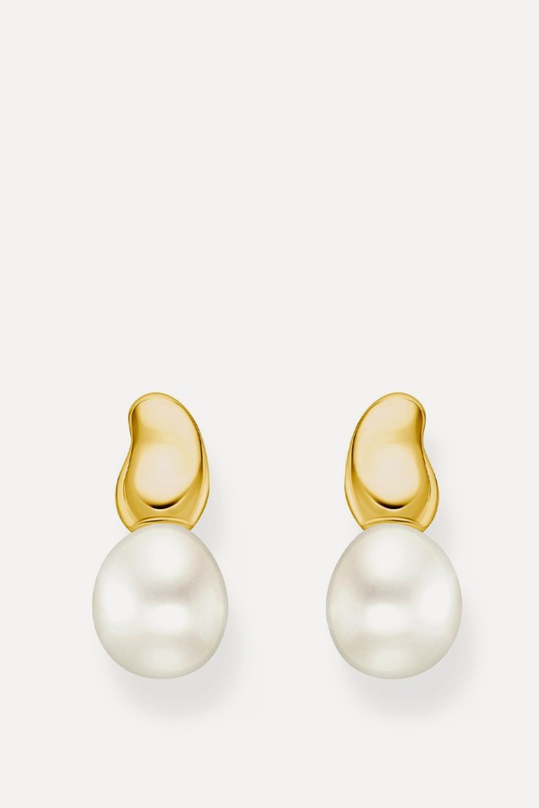 Ear Studs With Freshwater Pearls