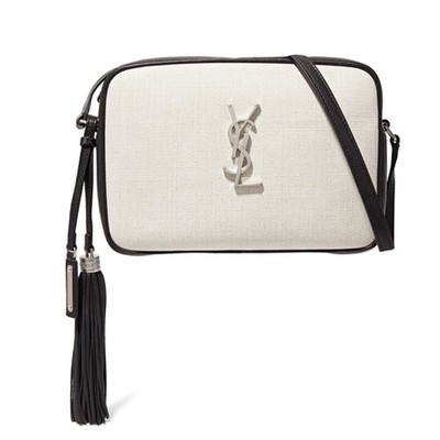 Lou Canvas & Leather Shoulder Bag from Saint Laurent