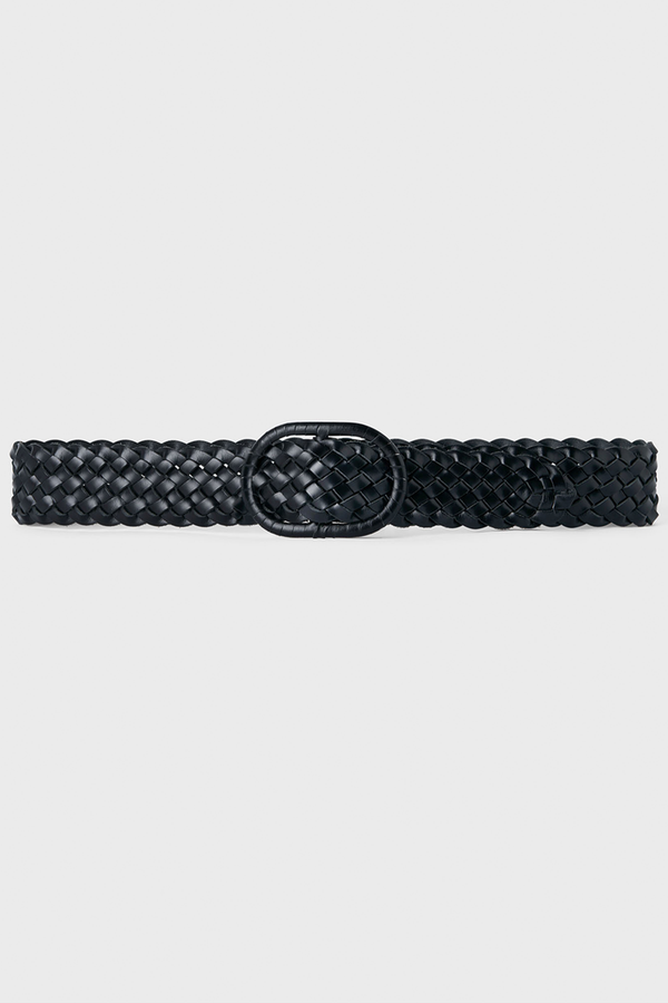 Wide Braided Leather Belt from Totême