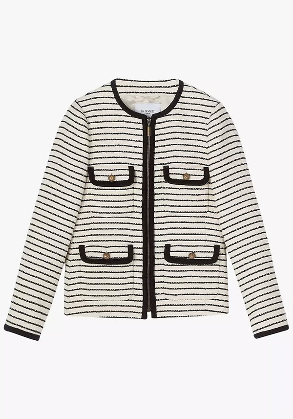 Priya Stripe Tweed Jacket from L.K. Bennett