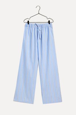 Striped Cotton Trousers from Zara