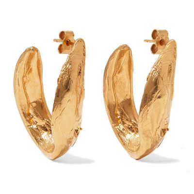 Surreal Gold-Plated Earrings 