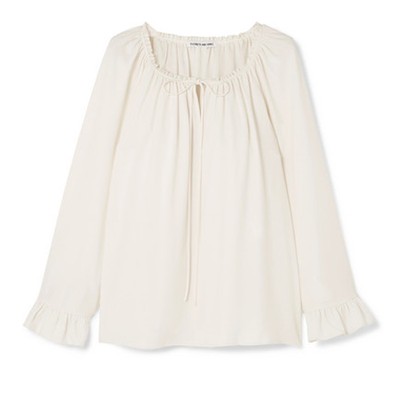 Fleur Ruffled Cady Blouse from Elizabeth And James