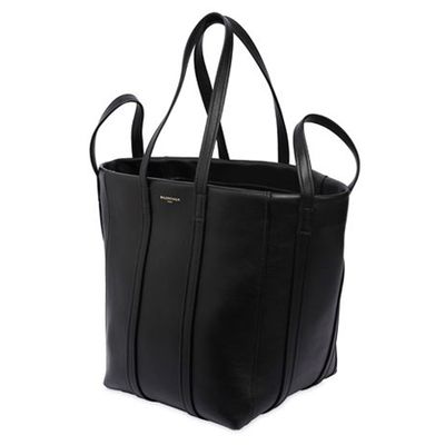 Small Laundry Leather Tote Bag from Balenciaga