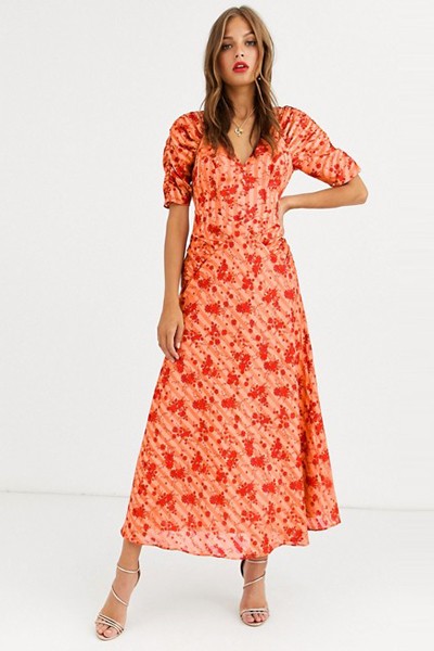 Button Through Maxi Tea Dress from ASOS Design 