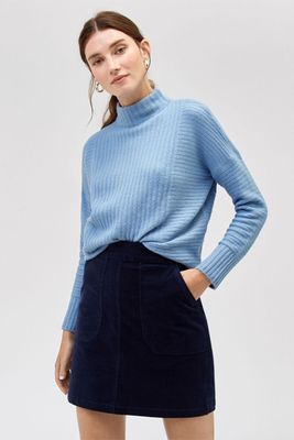 Ribbed Funnel Neck Jumper from Warehouse