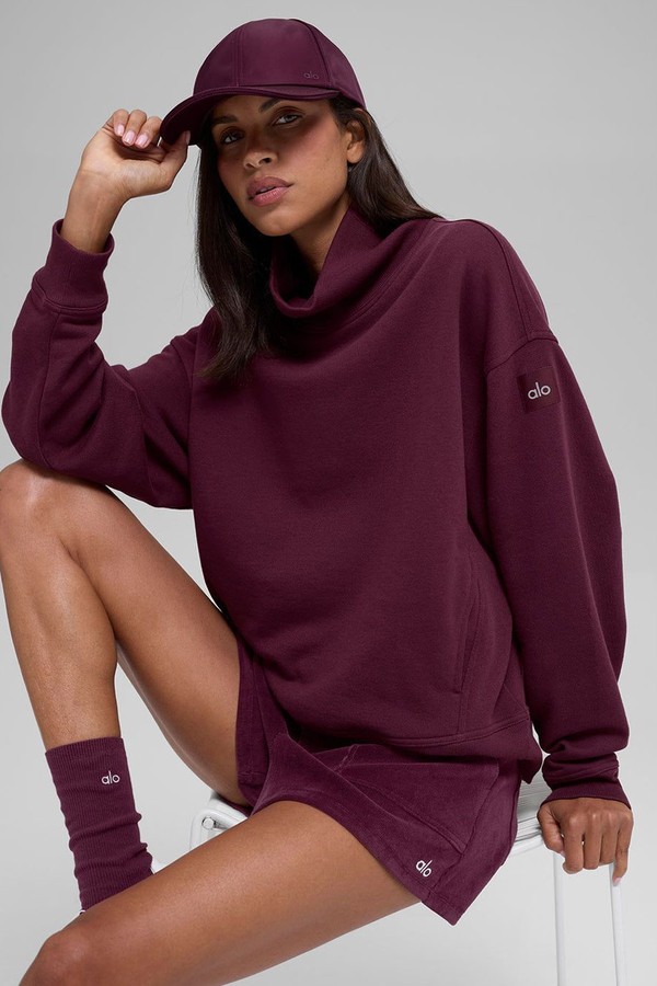 Hazy Mock Neck Pullover