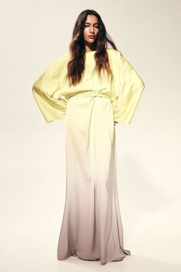 Twist-Detail Satin Dress from H&M