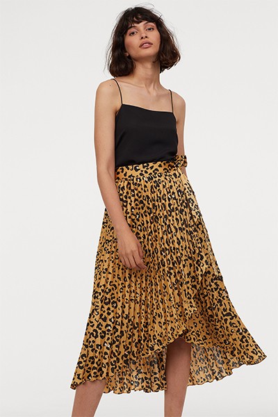 Pleated Wrapover Skirt from H&M 