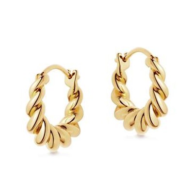 Gold Mini Tidal Hoop Earrings from Missoma