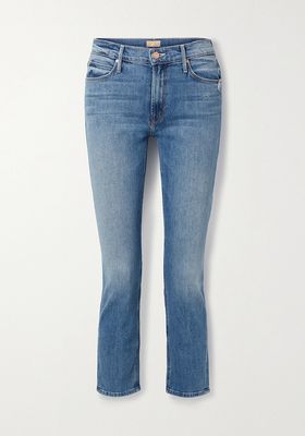 The Dazzler Mid-Rise Slim-Leg Jeans from Mother