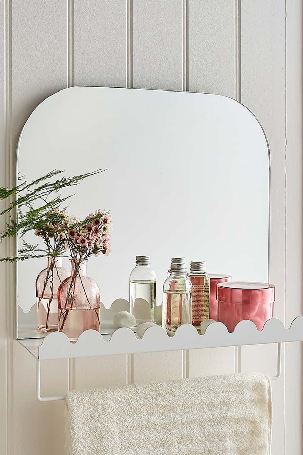 Heart And Soul Scalloped Mirror