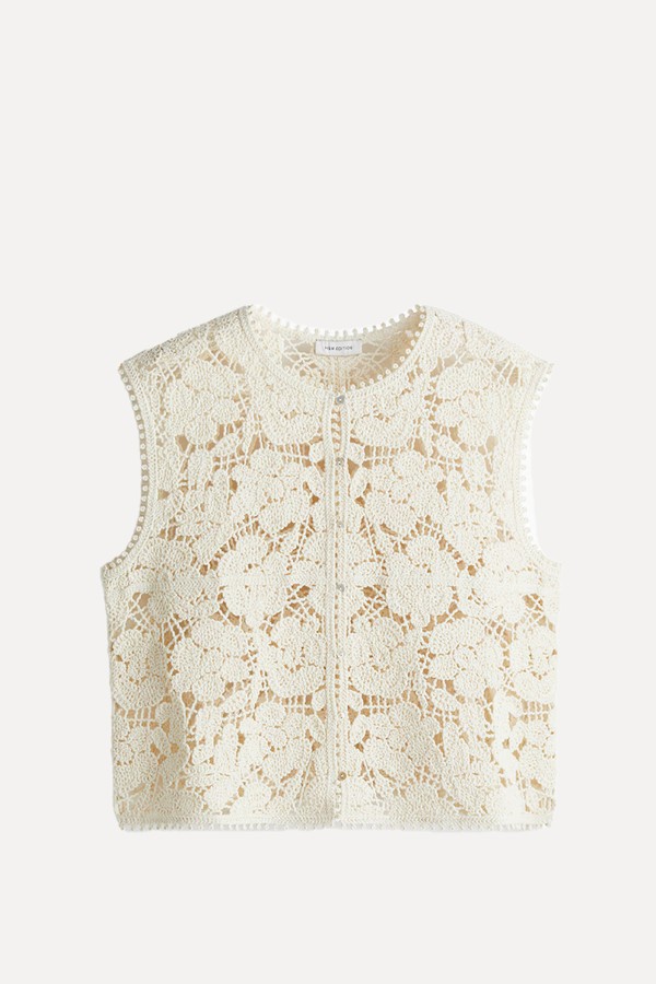 Crochet-Look Gilet
